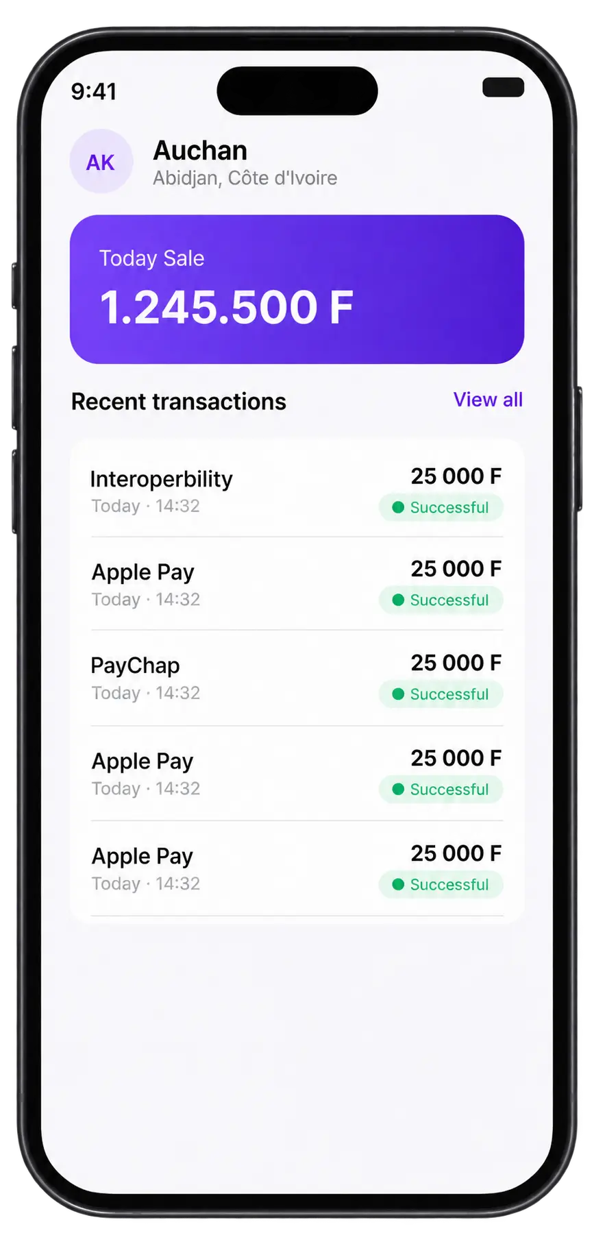 Paepoint merchant dashboard
